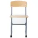 Стул ученический регулируемый "Ученик", 340х430х585-665 мм, рост 2-4, серый каркас. Фото товара с разных ракурсов.