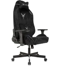 Кресло игровое Knight N1 Fabric черный Light-20 с подголов. крестов. металл