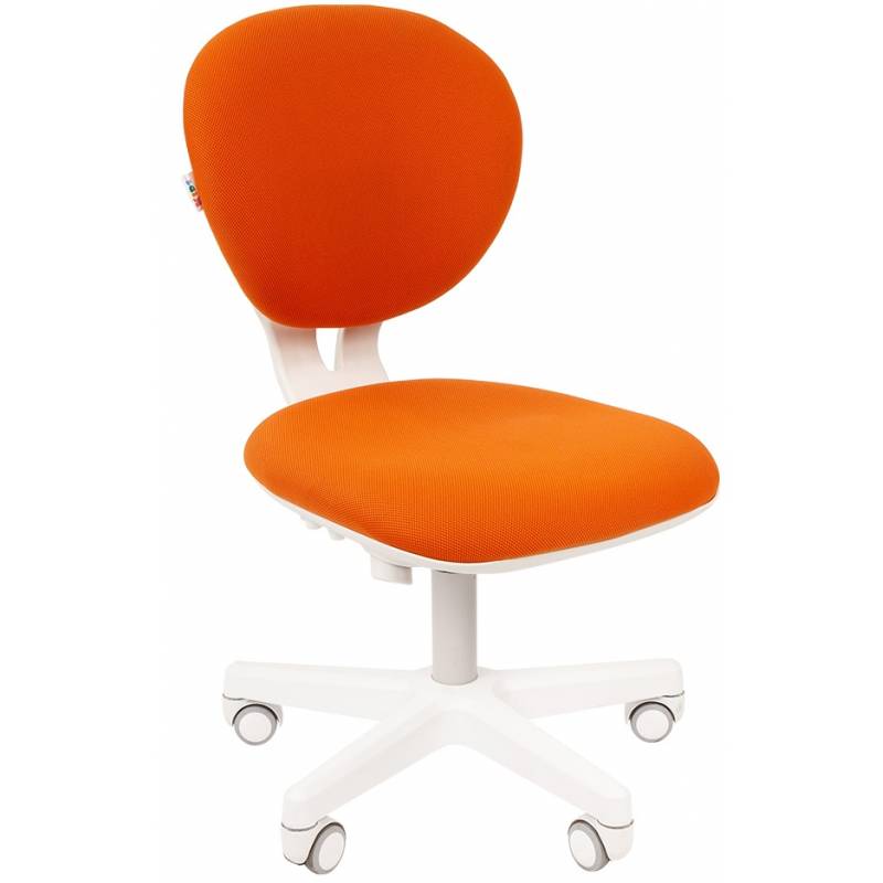 Кресло 108 Kids белый пластик (оранжевый текстиль) главное фото