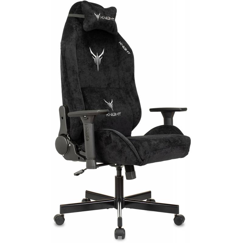 Кресло игровое Knight N1 Fabric черный Light-20 с подголов. крестов. металл главное фото